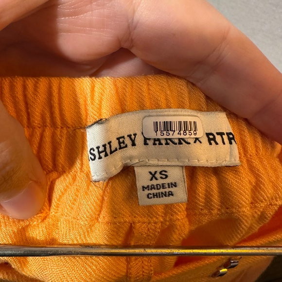 RTR Ashley Park Orange Tailored Shorts - Picture 6 of 8